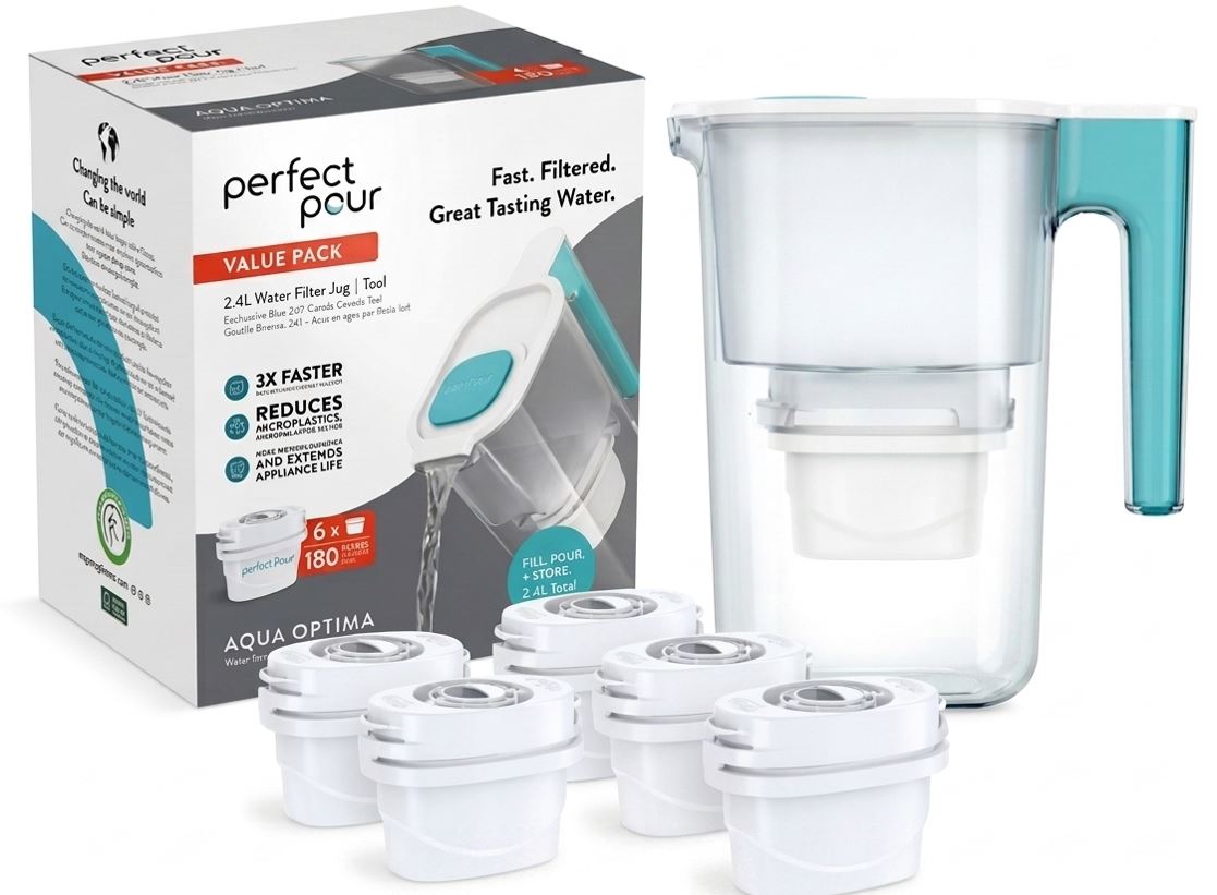 קנקן אקווה אופטימה Perfect Pour כולל שישיית פילטרים